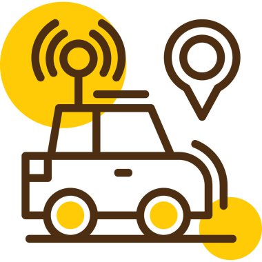 wifi simgesi, ana hatlı vektör çizimi