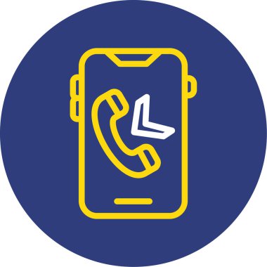 - Telefon. Web simgesi basit illüstrasyon