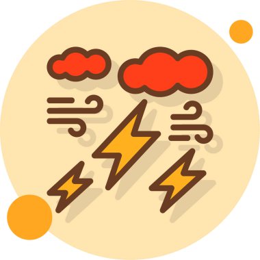 hava durumu web simgesi basit illüstrasyon