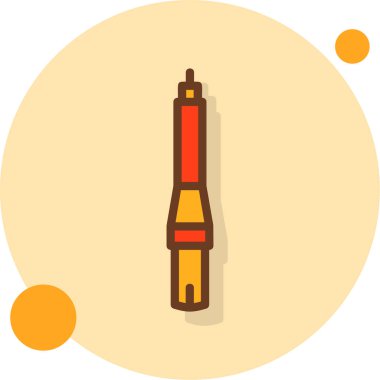 Bir şişe simgesinin vektör illüstrasyonu