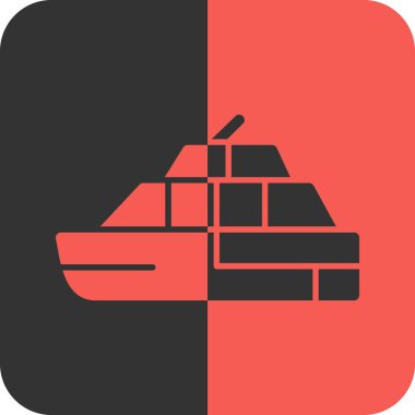 Kişisel ve ticari kullanım için vektör gemisi simgesi.