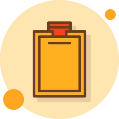 Alkol şişesi ikonu. Basit resimleme