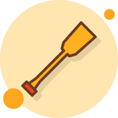 Kürek. Web simgesi basit illüstrasyon