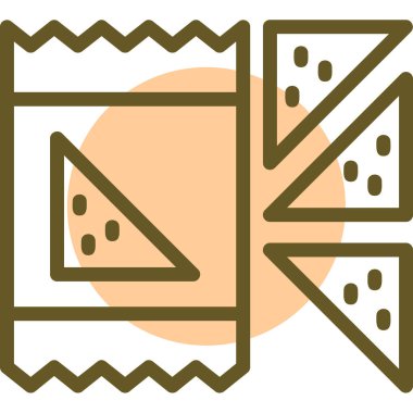 Gıda simgesinin vektör illüstrasyonu