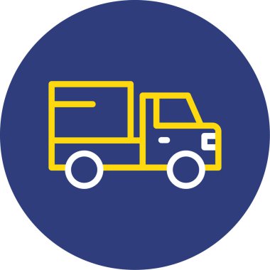 Kamyon. Web simgesi basit illüstrasyon