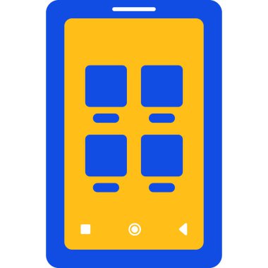 - Telefon. Web simgesi basit illüstrasyon