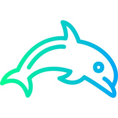 balık modern simge vektör illüstrasyonu