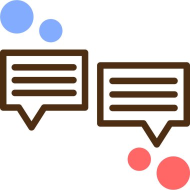 Konuşma baloncukları. vektör illüstrasyonu.