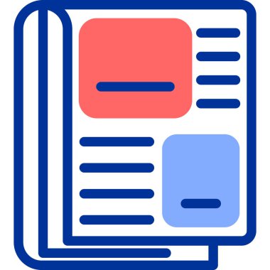 Kitap. Web simgesi basit illüstrasyon