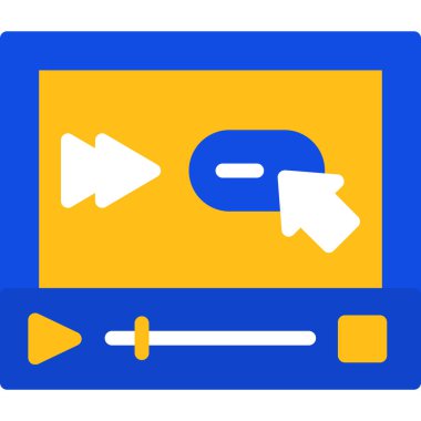 Video sohbet vektör simgesi