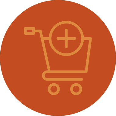 Alışveriş arabası vektör simgesi