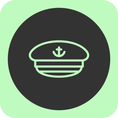 Gemi simgesi, vektör illüstrasyonu