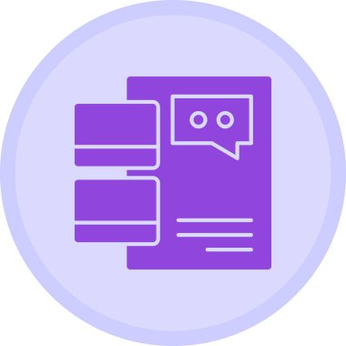 konuşma simgesi vektör illüstrasyonu