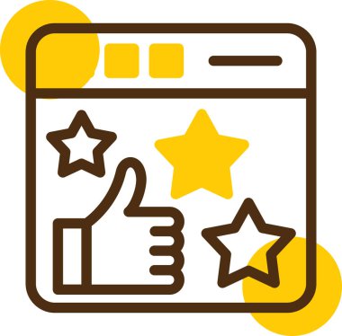 derecelendirme simgesi, vektör illüstrasyonu