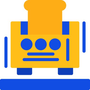 Benzin istasyonu. Basit resimleme