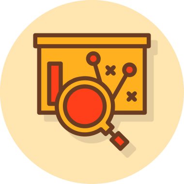 Dürbün. Web simgesi vektör illüstrasyonu