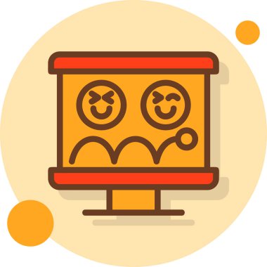 Çizgi film arkaplanının vektör çizimi