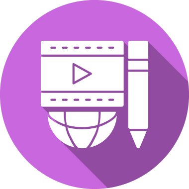 Bir kitabın modern bir simgesinin vektör çizimi