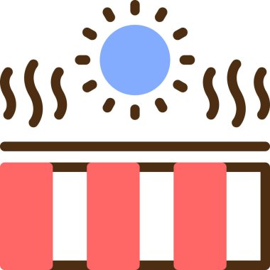 Bina. Web simgesi basit illüstrasyon