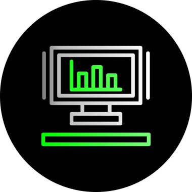 Resim monitörü simgesi basit düz 