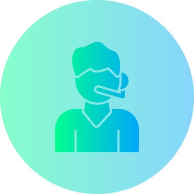 Maskeli bir adamın vektör çizimi