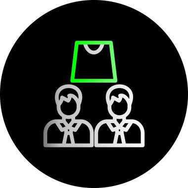 İnsan simgesinin vektör illüstrasyonu