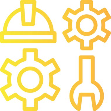 Teçhizat Web simgesi basit illüstrasyon