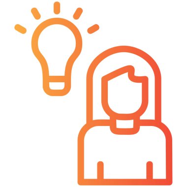 özet biçiminde yaratıcı fikir ışığı simgesi