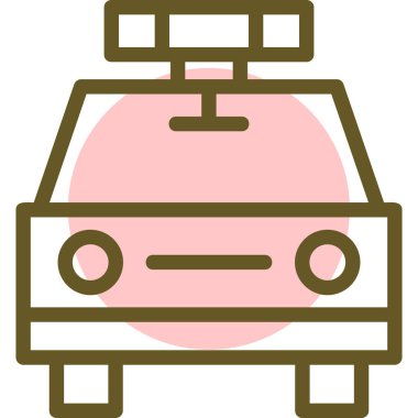 - Araba. Web simgesi basit illüstrasyon