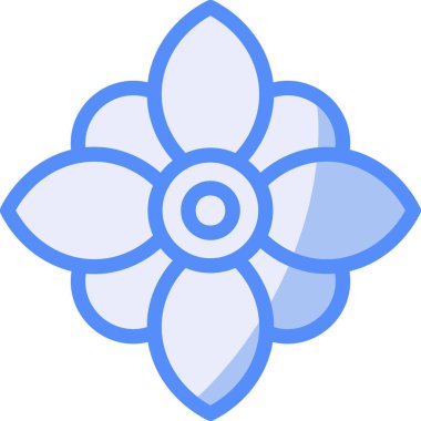 Çiçek. Web simgesi basit illüstrasyon