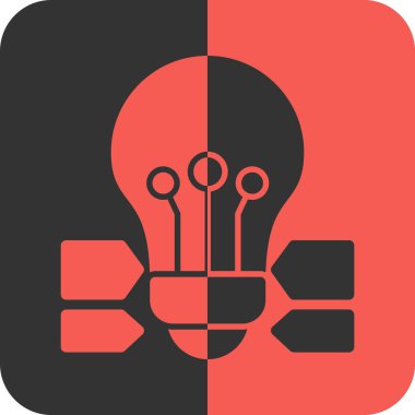 Soyut arkaplanda beyin simgesi izole edildi