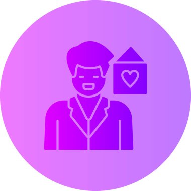 man simgesi vektör illüstrasyonu