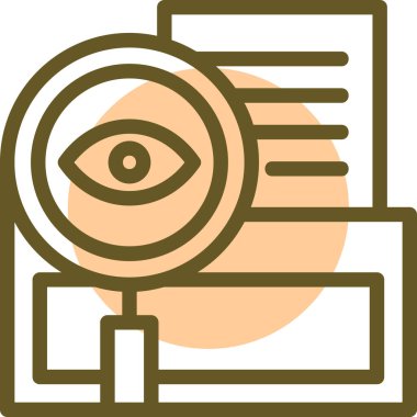 Göz simgesi vektör illüstrasyonu