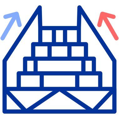 Yapı simgesinin vektör illüstrasyonu