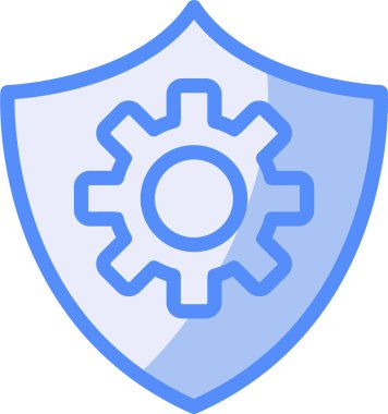 Koruma. Web simgesi basit tasarım