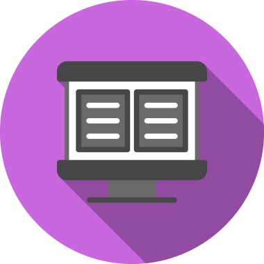 Bilgisayar. Web simgesi basit illüstrasyon