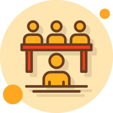 izleyici kitlesi simgesi, düz stil