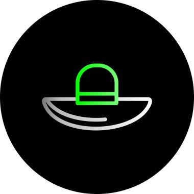 Eşsiz Şapka Vektörü Kabartma Simgesi