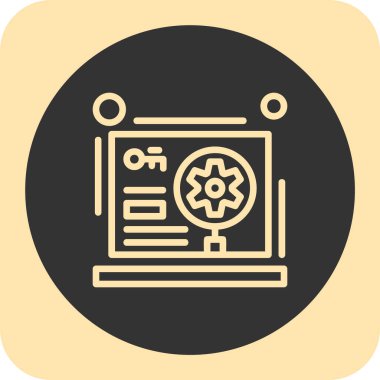 seo modern simgesinin vektör illüstrasyonu