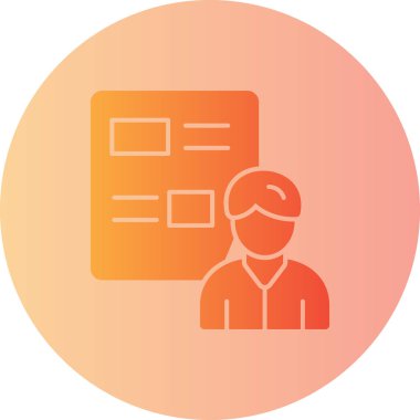 Dizüstü bilgisayarı olan bir adamın vektör çizimi