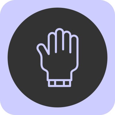 Eldiven. Web simgesi basit illüstrasyon