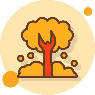 Yangın. Web simgesi basit illüstrasyon