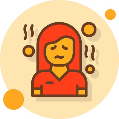 kadın simge vektör illüstrasyonu