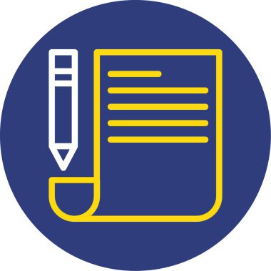 Belge simgesinin vektör illüstrasyonu