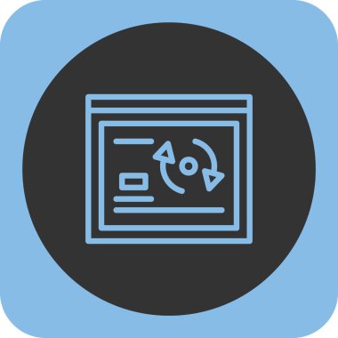 seo modern simgesinin vektör illüstrasyonu