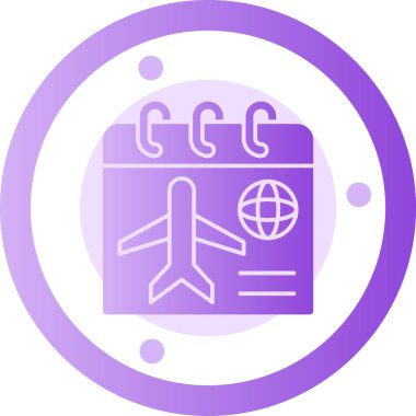 Uçak simgesinin vektör illüstrasyonu