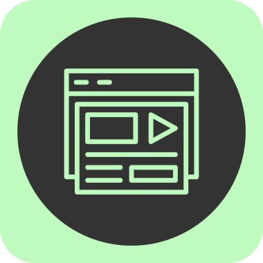 Kişisel ve ticari kullanım için tarayıcı vektör simgesi simgesi çizimi..