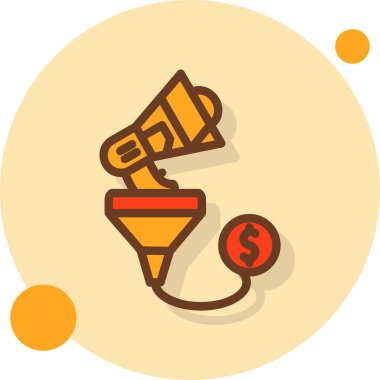 Para için. Web simgesi basit illüstrasyon