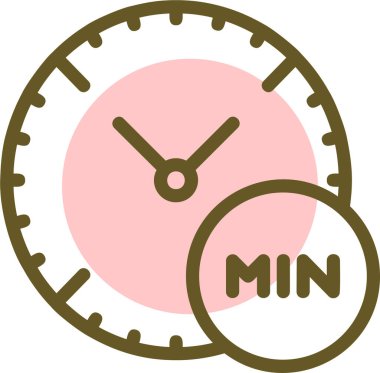 Saat simgesi vektör illüstrasyonu