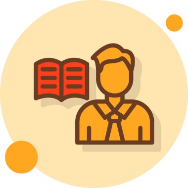 Eğitim öğrenme simgesinin ana hatları doludur